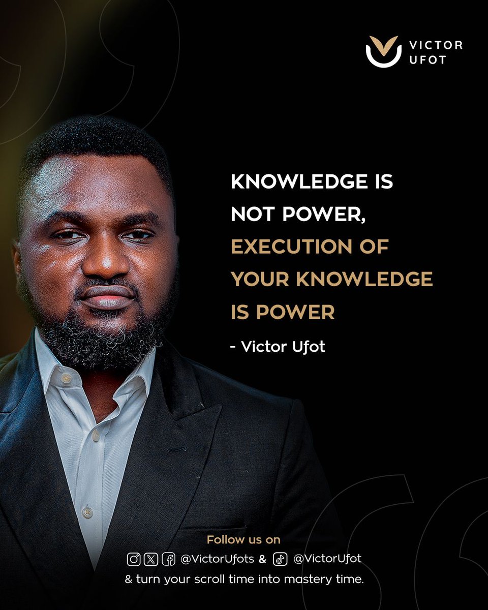 Many people believe that knowing is enough, but the truth is knowledge by itself doesn’t change your life.

It’s the execution of that knowledge that creates power, impact, and results.

You can read all the books, attend all the seminars, and listen to all the podcasts, but if
