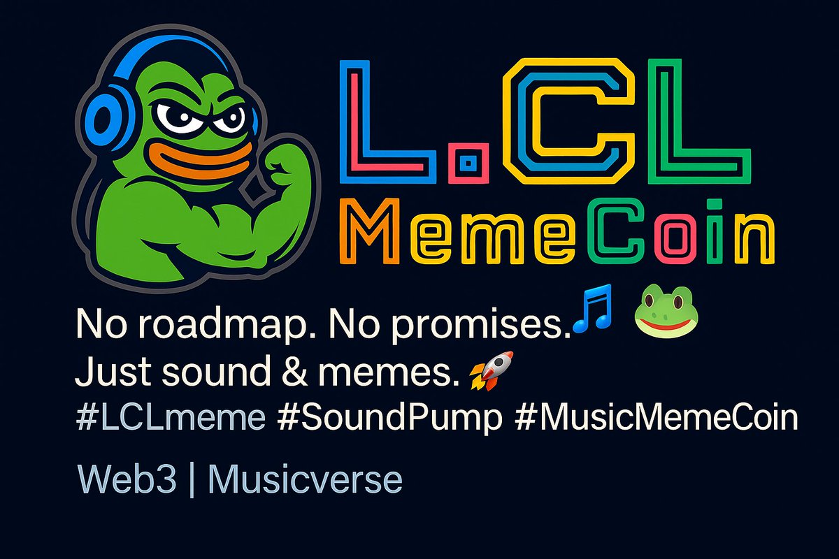 AtelierLucel's tweet photo. 🤖🔊 Boom Boom… $LCL robot vibes ON 🚀🎵
No roadmap. No promises.
Just sound, memes & vibes!
#LCLmeme #SoundPump #MusicMemeCoin https://t.co/KDzMKaUruq