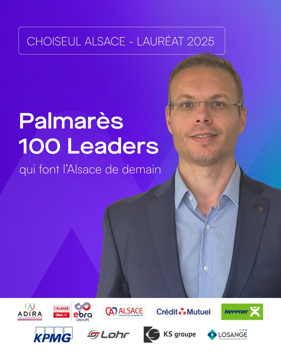 🎉 Félicitations à notre CEO Michael CHOISNET, nommé parmi les 100 jeunes dirigeants qui font l’Alsace de demain par le classement #ChoiseulAlsace 2025 !
 Un bel honneur pour Easytransac et bravo à tous les lauréats 👏
 #Leadership #Fintech #Alsace