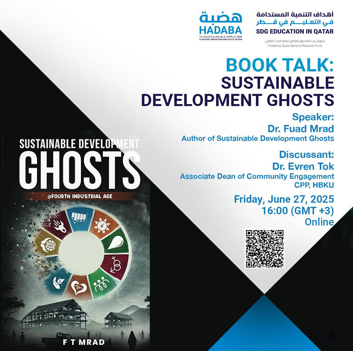 policyCollege's tweet image. Join us and explore the intersections of innovation, sustainability, & storytelling Hosted by @hadaba_cpp & #CPP
June 27 Book Talk: Sustainable Development Ghosts with Dr. Evren Tok
Sept 30 Stars of Science – A journey through Arab innovation
Register forms.office.com/Pages/Response…