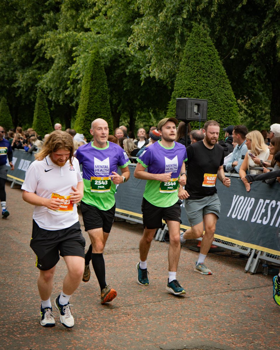 mentalhealth's tweet image. Thanks to all our 10k runners in Glasgow at the weekend who raised around £6000 to support our work!
Photos include BBC Scotland Home of the Year presenter Danny Campbell who completed the race wearing Crocs, father and son duo Paul and Max, Chris and Chloe. 🎽🏃