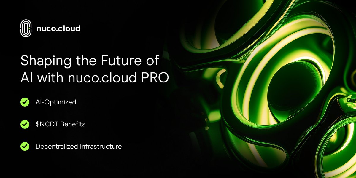 nuco.cloud PRO is at the forefront of enabling advanced AI, high-performance computing, and sustainable resource-sharing, all powered by a decentralized infrastructure.

Key advantages include:

• Scalable, AI-optimized computing solutions
• DePIN-powered