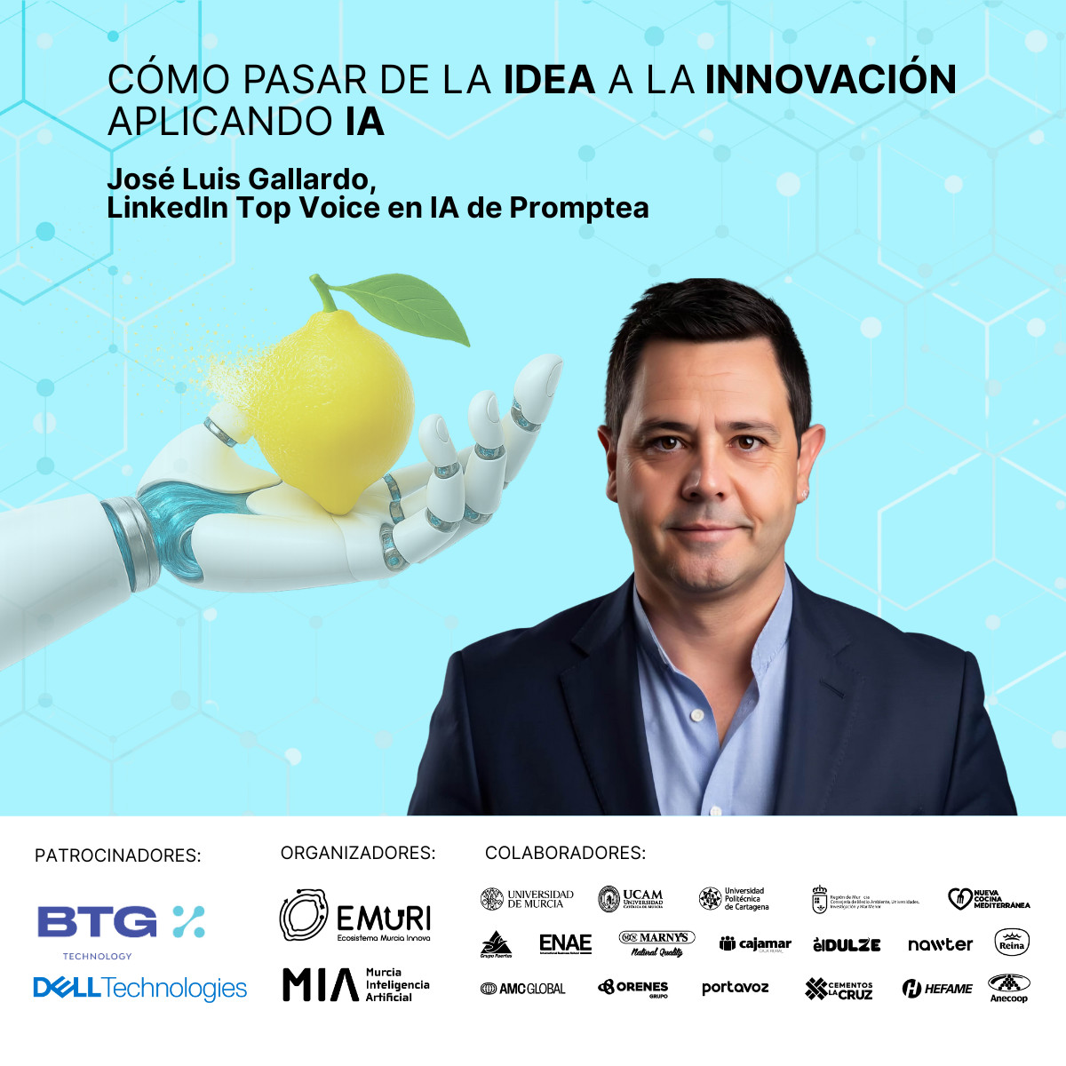 EmuriInnova's tweet image. Este 25 de junio, José Luis Gallardo, educador, consultor en IA aplicada y fundador de Promptea, va a mostrarnos cómo convertir la #IAgenerativa en una aliada real en el #entornoprofesional.
👉 Inscríbete para aprender nuevas técnicas de #prompting: ow.ly/IekS50Wa9fR