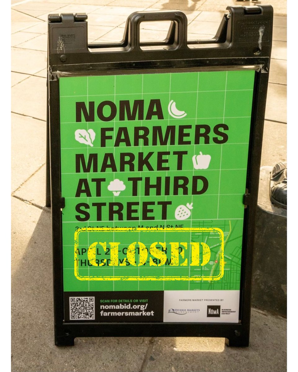 NoMaBID's tweet image. 📢 Reminder: The NoMa Farmers Market will be closed today in observance of the Juneteenth holiday. We’ll see you back on Thursday, June 26 with all your favorite local vendors! Wishing everyone a powerful and meaningful Juneteenth. ❤️🖤💚