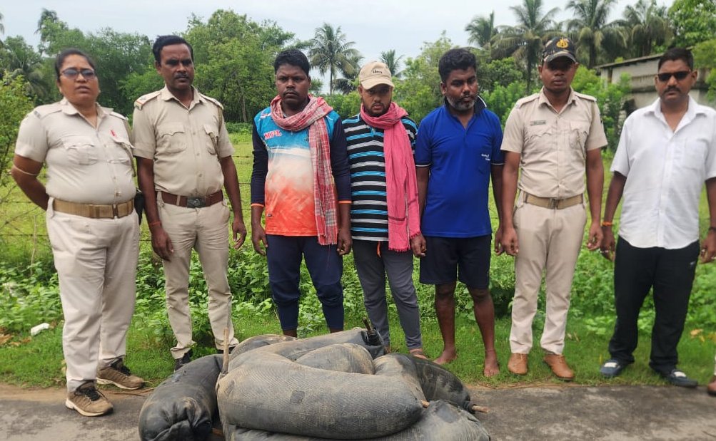 ArgusNews_in's tweet image. #Balasore: Excise Dept &amp;amp; district mobile squad conducted raids at illegal liquor units in Nagua, Saraswatipur &amp;amp; Kukudia villages; seized 800 litres of mahua liquor. 2 women &amp;amp; 3 men arrested, forwarded to court.

#Odisha #ExciseRaid #Bhogarai