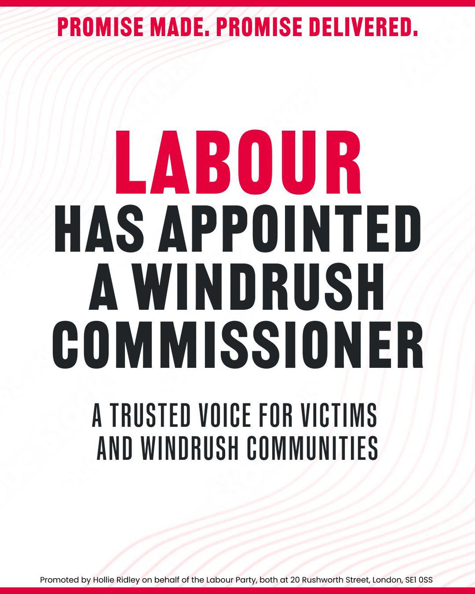 Delighted to see Reverend Clive Foster MBE appointed as the first Windrush Commissioner.

Everyone in Nottingham knows Clive and knows his immense skill and his huge personal and moral fibre. He’ll do a brilliant job.