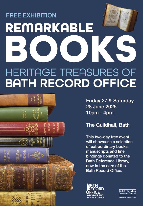 Have your heard? Our #RemarkableBooks exhibition is next weekend 27/28 June. Just two days to see some of our hidden treasures

#RareBooks #Incunabula #Books #Archives #Exhibition