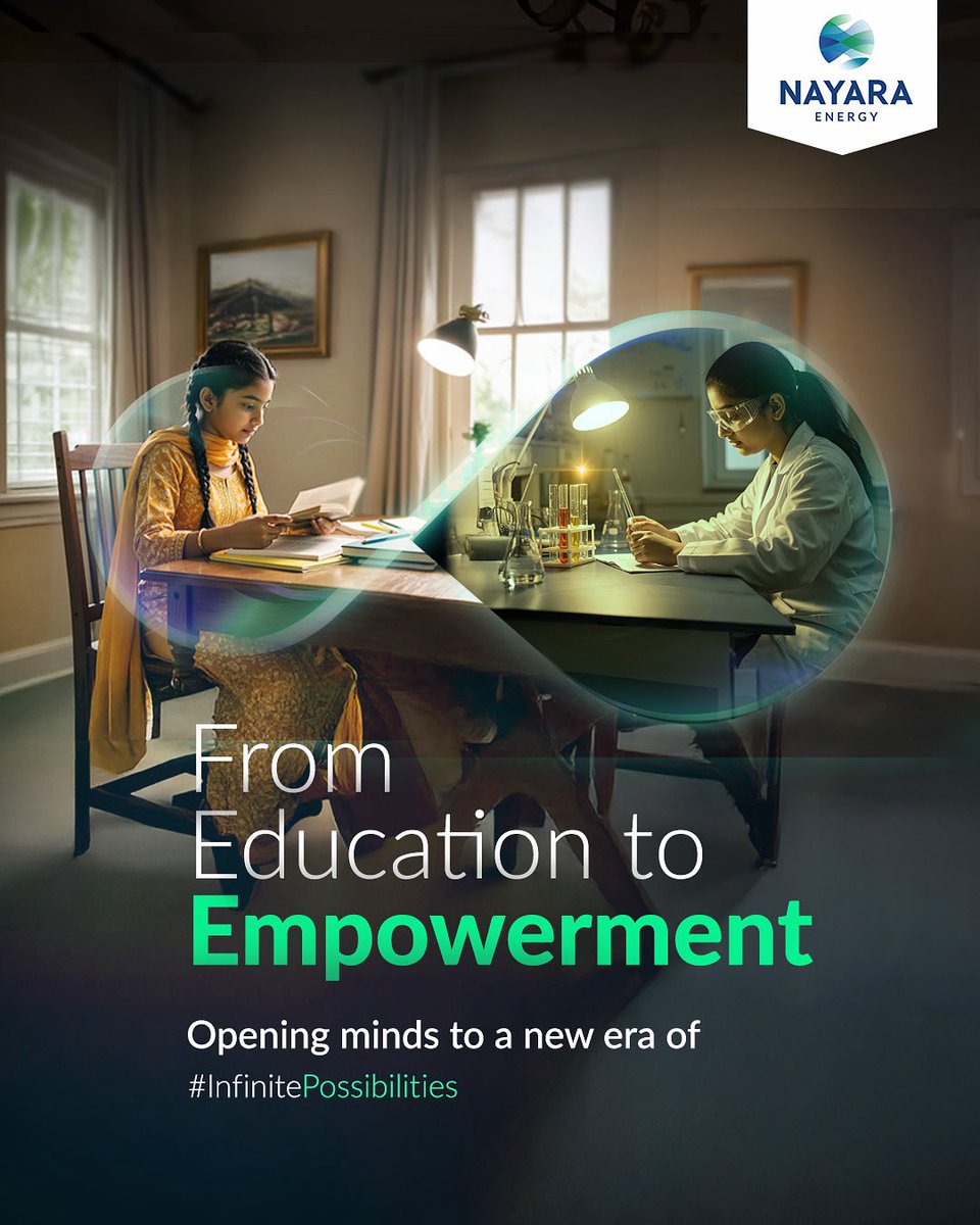 Through various initiatives empowering communities with better health, education, and livelihoods. 
At #NayaraEnergy we are committed to more than just business - we’re energising a new era of #InfinitePossibilities.