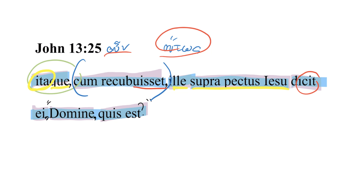 Today's Latin Vulgate Video: John 13:25 Latin Vulgate ow.ly/CrLP106cgZf