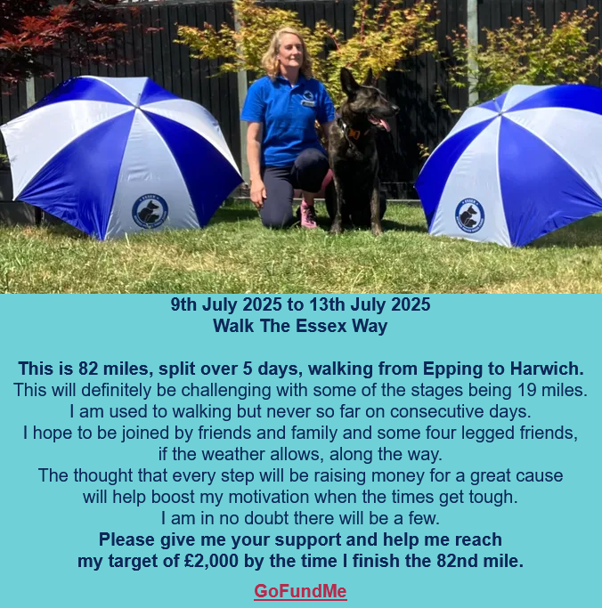 💙 FUNDRAISER 💙
     By Amanda for ERPDF
'Walkies' along The Essex Way
  Details &amp; GoFundMe ⤵️⤵️
gofundme.com/f/paws-for-a-s…