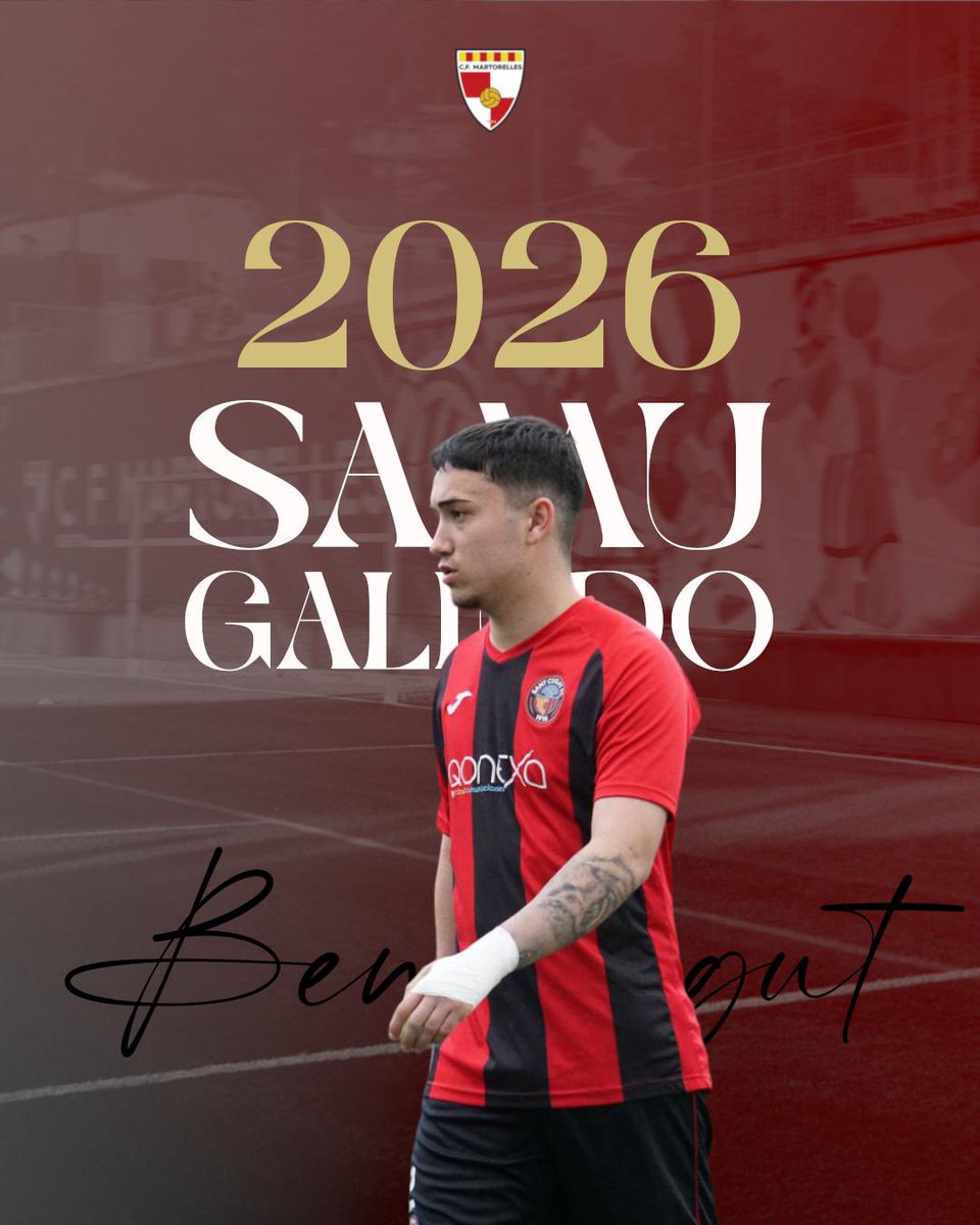 CF Martorelles (@cfmartorelles) on Twitter photo ✍️  Samuel Galindo nou jugador del Martorelles.
Lateral amb molt recorregut ofensiu, provinent del Sant Cugat, Samu jugarà el seu primer any de futbol amateur amb nosaltres.
Sort i éxits ! 🔴⚪️ ✍️  Samuel Galindo nou jugador del Martorelles.
Lateral amb molt recorregut ofensiu, provinent del Sant Cugat, Samu jugarà el seu primer any de futbol amateur amb nosaltres.
Sort i éxits ! 🔴⚪️