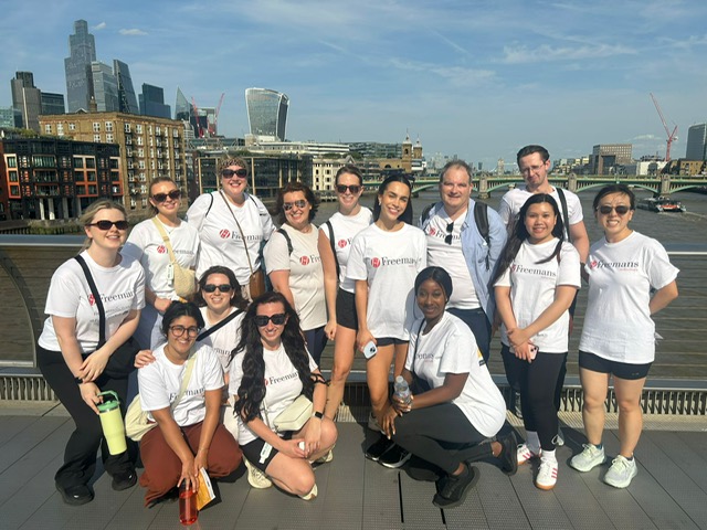 On Tuesday afternoon team Freemans participated in the London Legal Walk 2025.

We walked the 10km river route in the sunshine to raise vital funds for the London Legal Support Trust.

Thank you to everyone who participated and supported us.