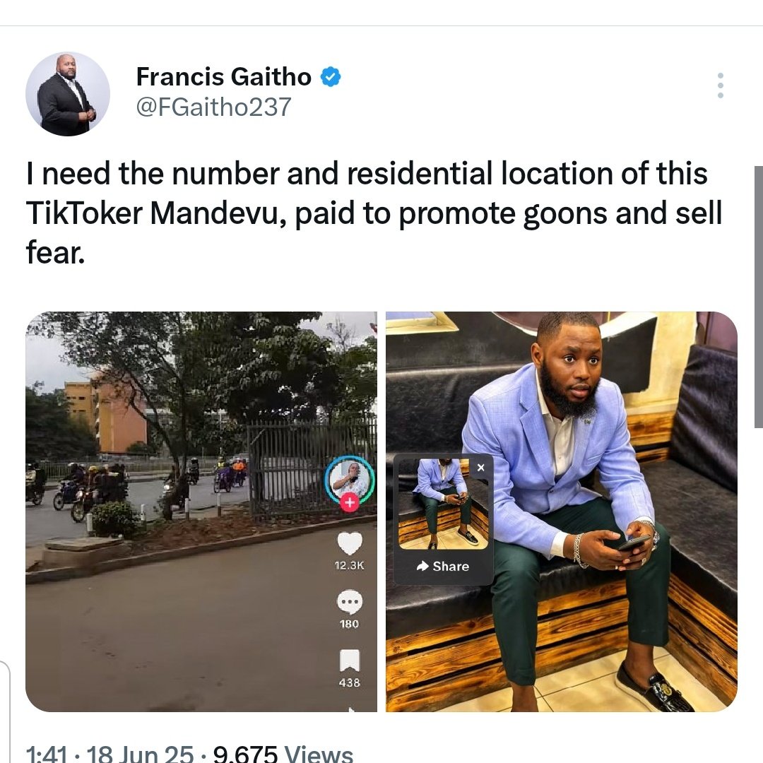 Mandevu2024's tweet photo. Hello guys naskia gaitho ananitafuta 😂😂😂my number iko kwa post za tiktok ungechukua u call before kupost ufala.. Tupatene kwa street kama wakenya wengine sio kurusha mdomo ukiwa kwa hao,@FGaitho237 https://t.co/7obUKTrVUK