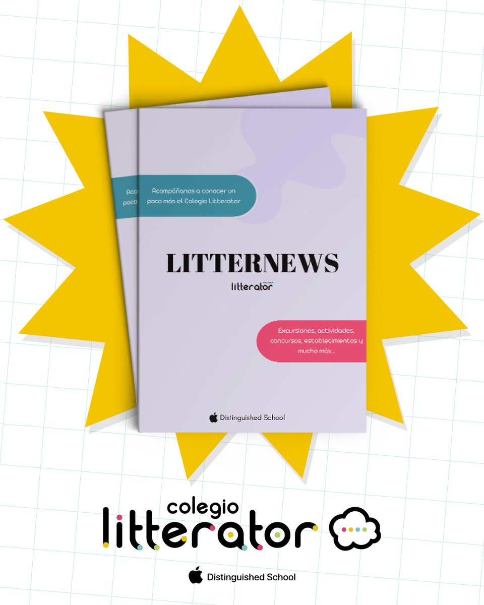 📰 Ya está disponible la revista Litternews del 3º trimestre.
Puedes leer en nuestra web los tres números del curso, creados por las alumnas del PDIC como fruto de un gran año de trabajo 👏
📲 colegiolitterator.com/litternews

#Colegio #Litterator en #Aranjuez &gt; #SueñaCreativo