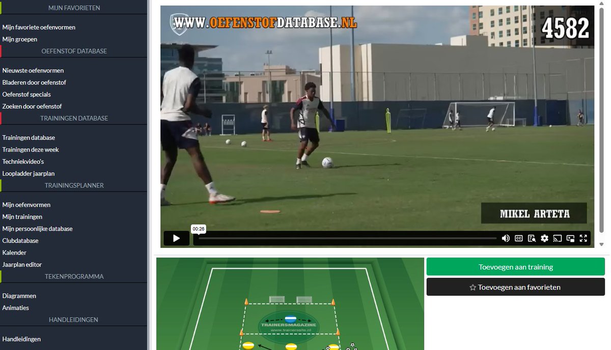 Uitspelen 4v1 in 2 vakken van Mikel Arteta (Arsenal): oefenstofdatabase.nl/?page=exercise…