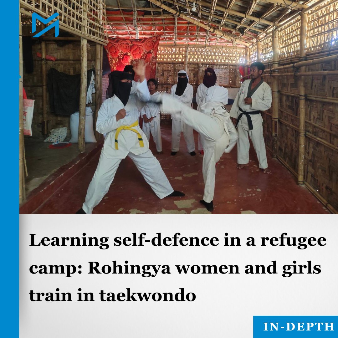 Impoverished Rohingya girls and women in refugee camps are embracing the new opportunity to learn martial arts, striving not only to become skilled in self-defence but to bring attention to their persecuted community on the world stage

Read more:
myanmar-now.org/en/news/learni…