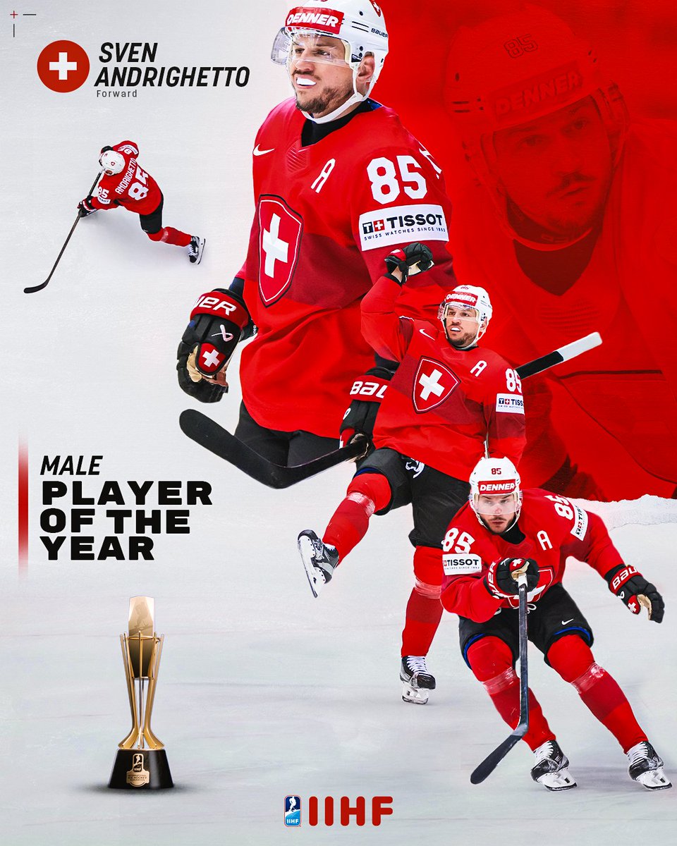 Sven Andrighetto = IIHF Male Player of the Year 2024-25!🇨🇭👏 #IIHF @swissicehockey

Read more🔗 iihf.com/en/news/68716/…