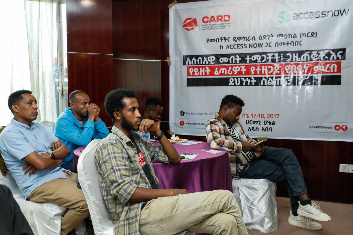 #CARD, in partnership with <a href="/accessnow/">Access Now</a> , held the final round of #digitalsafety training on June 17–18, 2025, in #AddisAbaba, empowering human rights defenders, journalists &amp; online content creators with online protection skills.

Let’s continue to #KeepItSafe online.
