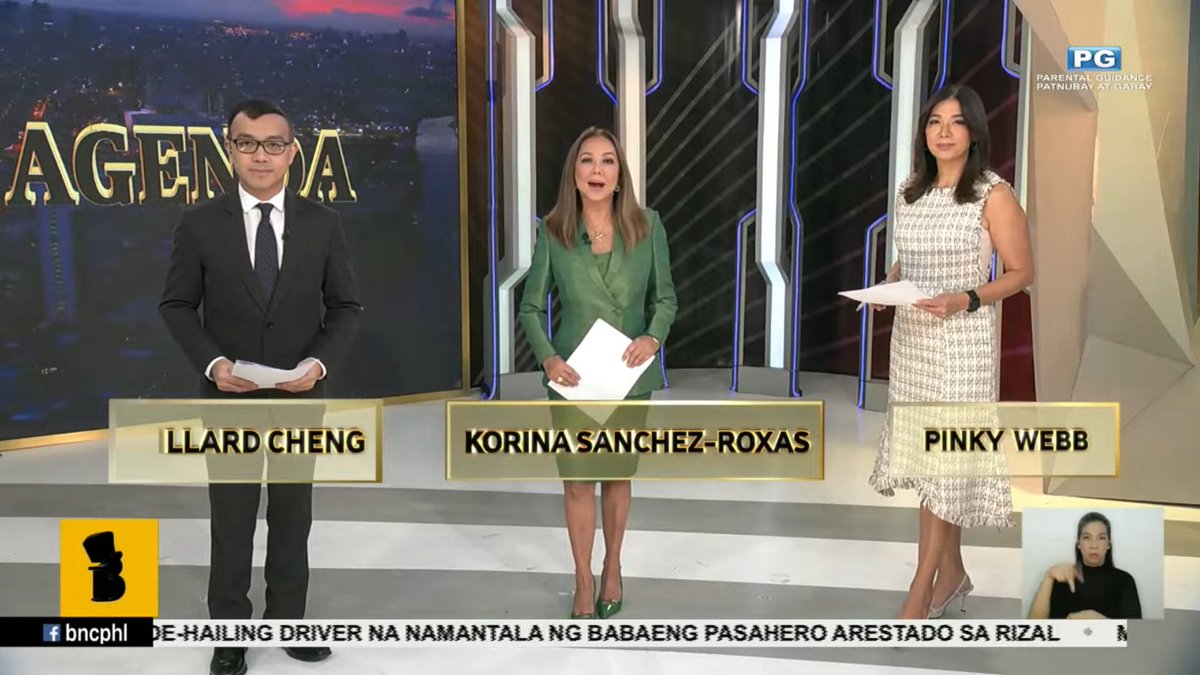 Sisimulan na ang #Agenda!

Samahan sina <a href="/Korina_Sanchez/">korina sanchez-roxas</a>-Roxas, <a href="/iampinkywebb/">Pinky Webb</a>, at <a href="/willardcheng/">Willard Cheng</a> sa pagtutok sa mga pinakamaiinit na isyu ng lipunan.

YT: youtube.com/live/3o7nW9E8e…
FB: facebook.com/share/p/1ZSf96…