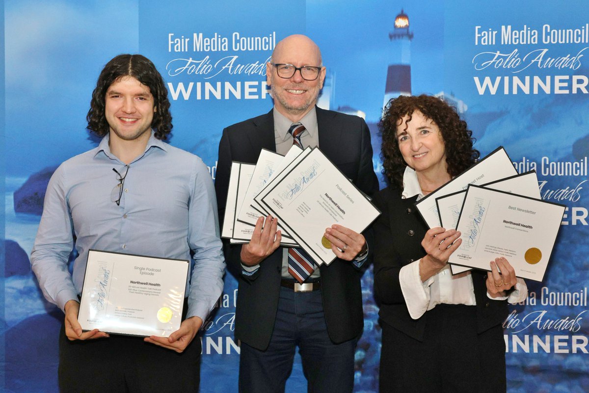 Congratulations <a href="/NorthwellHealth/">Northwell Health</a>, earning multiple Folio wins in social and digital media, including Best Podcast for Public Awareness, Best Magazine &amp; Best Newsletter. #winning #FMCFolio