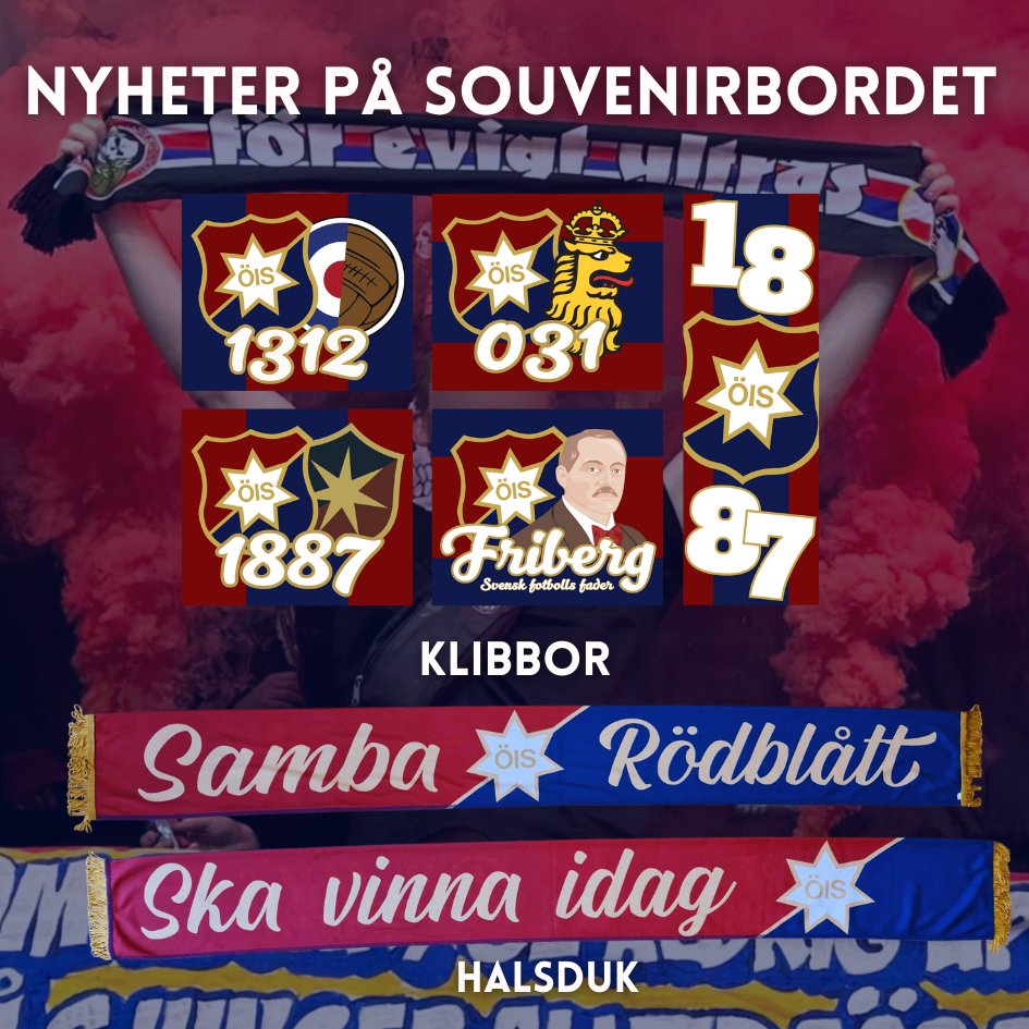 Örgryte Östra Stå (@ostrasta1887) on Twitter photo Toppstrid och tre poäng är det som gäller när vi åker till Kalmar på söndag.
Boka upp dig i <a href="/BaldersHageOIS/">Balders Hage</a> bussen, vi ses där!
På plats kommer även en ny halsduk och nya klistermärken att säljas vid souvenirbordet. Toppstrid och tre poäng är det som gäller när vi åker till Kalmar på söndag.
Boka upp dig i <a href="/BaldersHageOIS/">Balders Hage</a> bussen, vi ses där!
På plats kommer även en ny halsduk och nya klistermärken att säljas vid souvenirbordet.