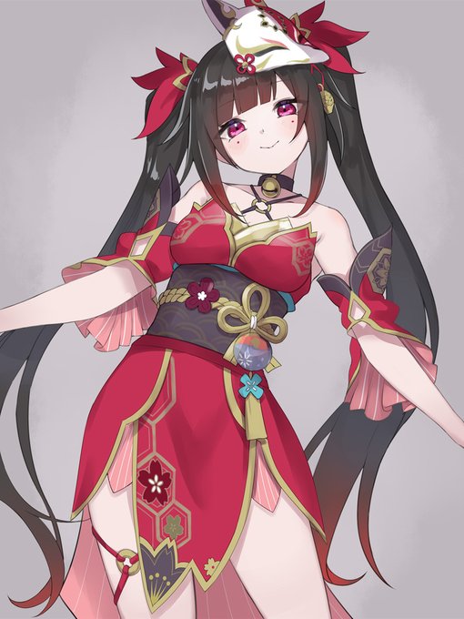 スカートがめくれる花火ちゃん 