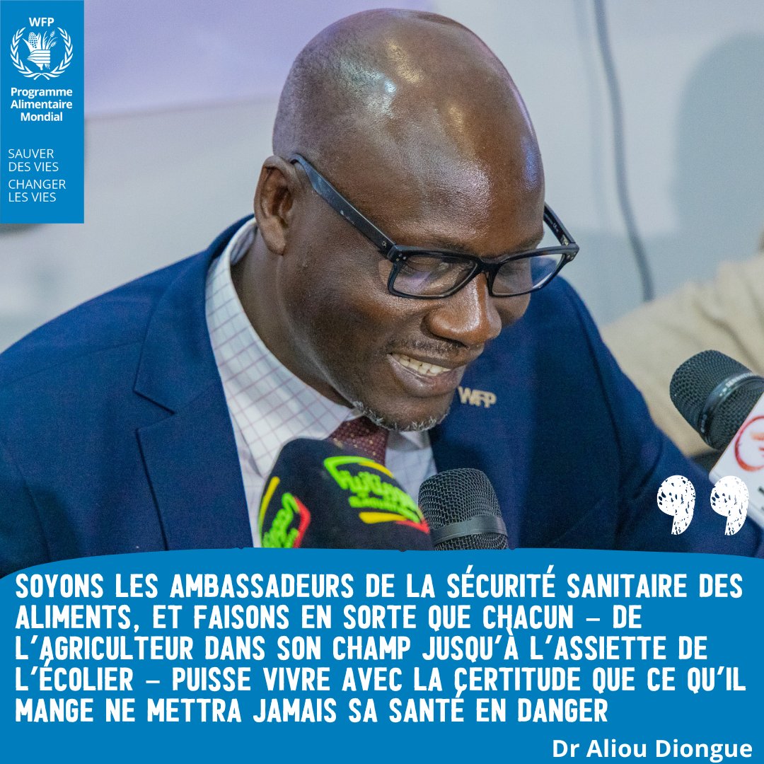 WFPMauritaniaCD's tweet image. À l’occasion de la Journée Internationale de la Sécurité Sanitaire des Aliments, nous avons participé aux échanges sur le rôle de la science et des solutions locales. Des efforts collectifs essentiels pour protéger la santé de toutes et tous.
#SécuritéSanitaireDesAliments