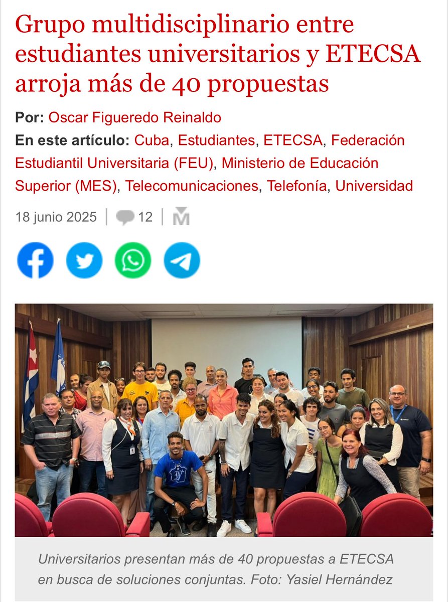 pmmonreal's tweet image. 1/3 Dos cosas quedan claras del “diálogo” FEU-ETECSA: no se supera la causa esencial de la protesta porque las tarifas abusivas se quedan, y el gran ausente fue el gobierno, el único con poder para retirar el tarifazo. ETECSA no decide eso