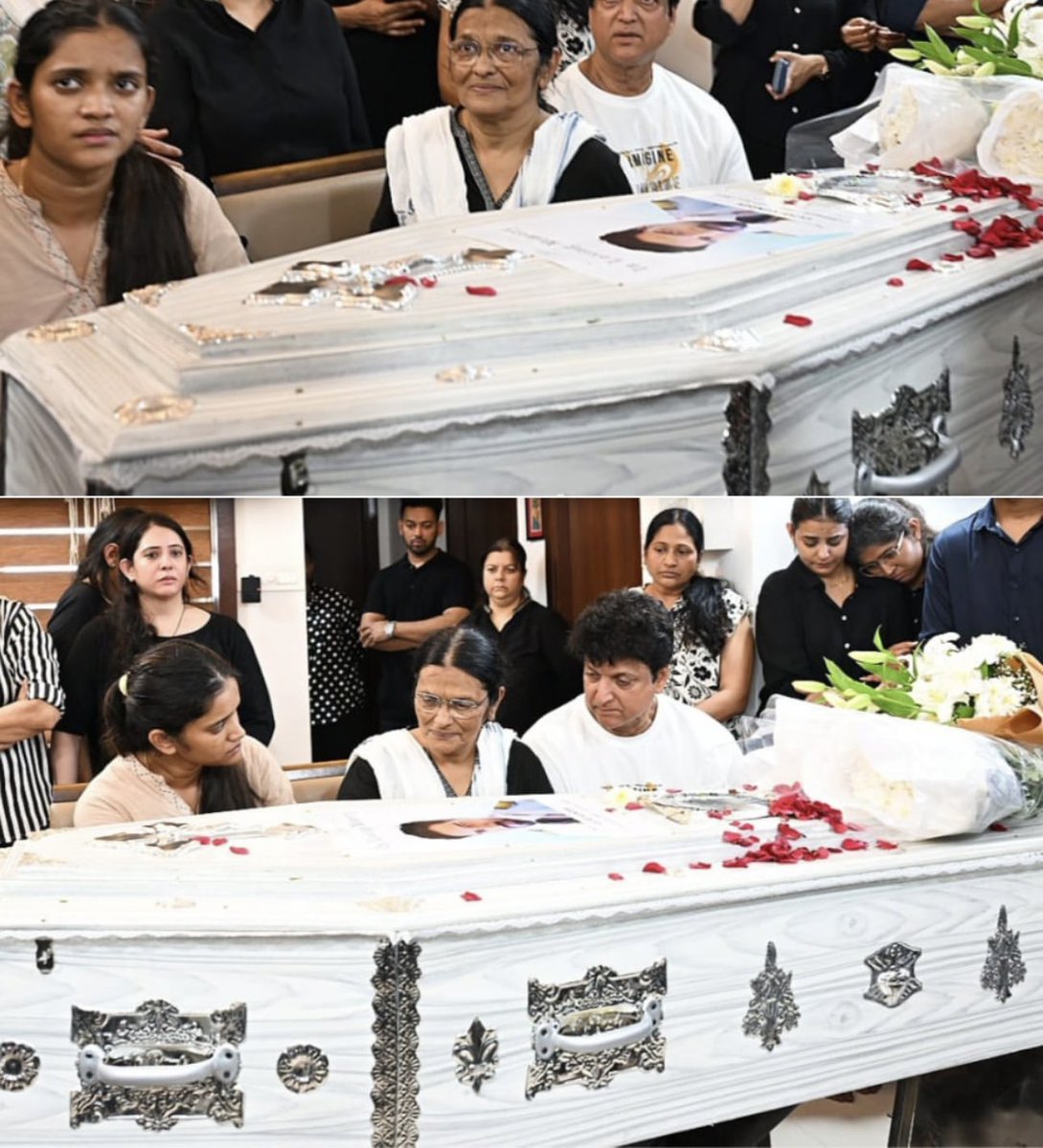 5pujasharma's tweet photo. 🕊️ Air India crash: Co-pilot Clive Kunder laid to rest in Mumbai. Family, friends, and colleagues pay heartfelt tribute to his service and bravery. May his soul rest in peace. 🙏
#CliveKunder #AirIndia #Mumbai #Tribute #RIP https://t.co/okj30TXzzc