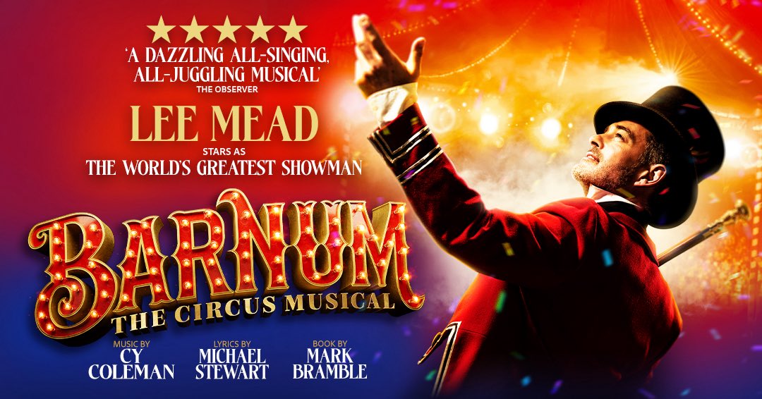 Musical Theatre Review (@musicaltheatrer) on Twitter photo Lee Mead will lead a major UK tour of Barnum, opening at <a href="/TheatreWindsor/">Theatre Royal Windsor</a> on 30 Jan
The show will visit <a href="/PalaceAndOpera/">Palace & Opera Mcr</a> <a href="/theCentre/">Wales Millennium Centre</a> & <a href="/brumhippodrome/">Birmingham Hippodrome</a> <a href="/leemeadofficial/">Lee Mead</a> <a href="/BKL_Productions/">Bill Kenwright Ltd</a> Lee Mead will lead a major UK tour of Barnum, opening at <a href="/TheatreWindsor/">Theatre Royal Windsor</a> on 30 Jan
The show will visit <a href="/PalaceAndOpera/">Palace & Opera Mcr</a> <a href="/theCentre/">Wales Millennium Centre</a> & <a href="/brumhippodrome/">Birmingham Hippodrome</a> <a href="/leemeadofficial/">Lee Mead</a> <a href="/BKL_Productions/">Bill Kenwright Ltd</a>