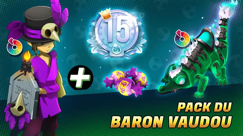 🕯️ On dit que le style ne fait pas tout… sauf quand c'est celui du Baron Vaudou !

Le pack est de retour dans la boutique jusqu'à la maintenance du mardi 24 juin. ⏳

⚠️ Attention ! Le montilier Gummygator semble délicieux, mais il mord bien plus fort que vous. Ne vous y risquez