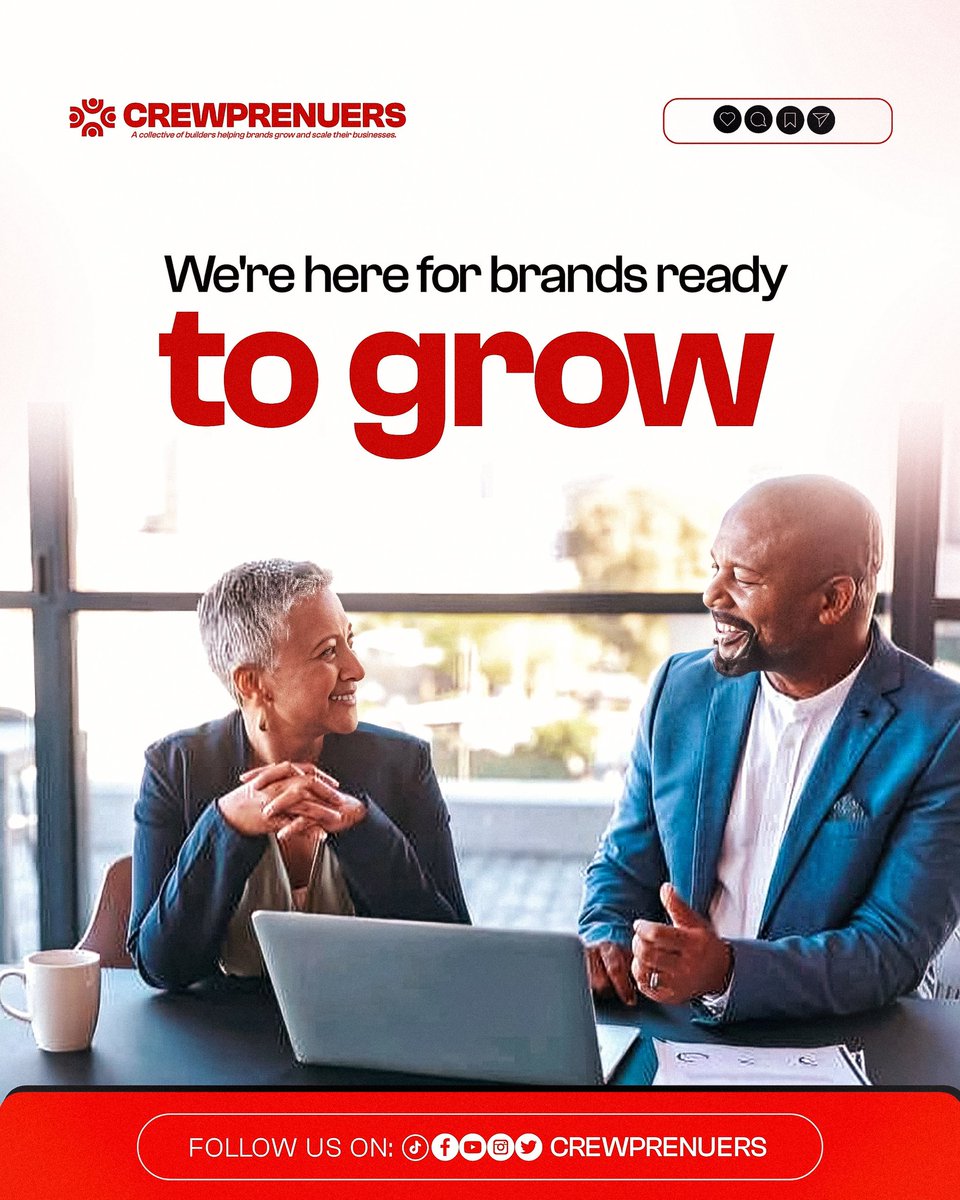 crewprenuers's tweet photo. Every great brand starts with a mission. Ours is clear.
We’re not just here to help you grow.
Crewprenuers exists to simplify your journey.
Let’s build together.

👇 Tag someone building something big.
#StartupMission #GrowthCrew #BusinessDevelopment #Crewprenuers #IdeaToScale https://t.co/pdLILb1OS3