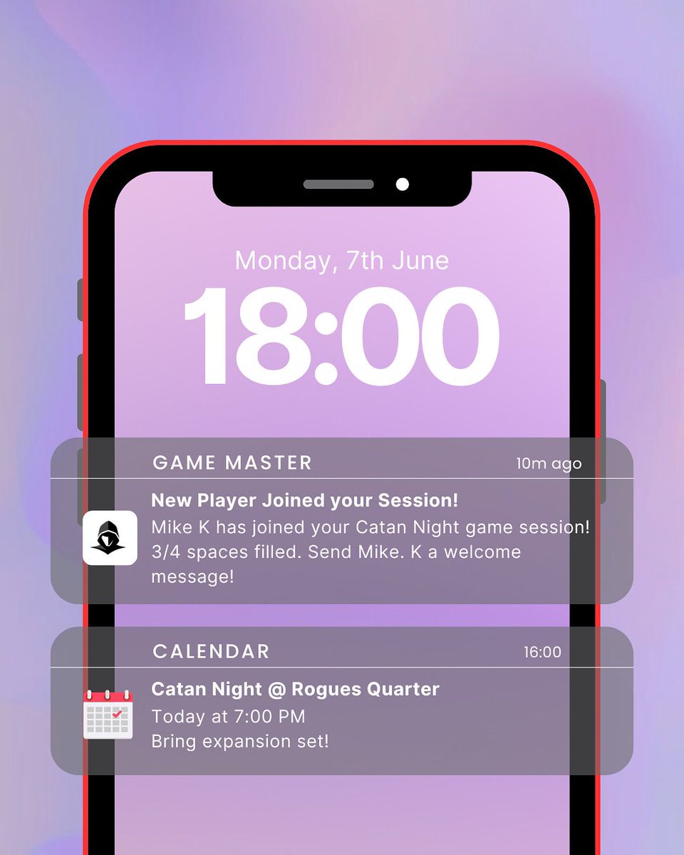 GameMasterAppUK's tweet image. You run the sessions, we handle the reminders. No scrolling through group chats. No last minute scramble. Just play.

We’ve got your back (and your schedule) 📱📆

#GamingTools #GamingApp #RPGTools #GMTools #BoardGames
