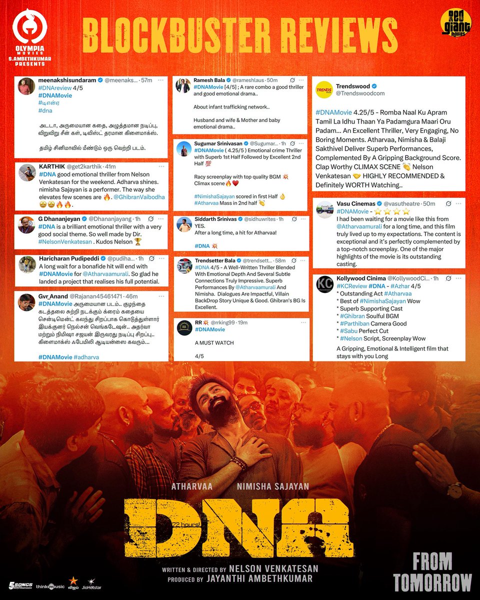 #DNA A BLOCKBUSTER REVIEWS