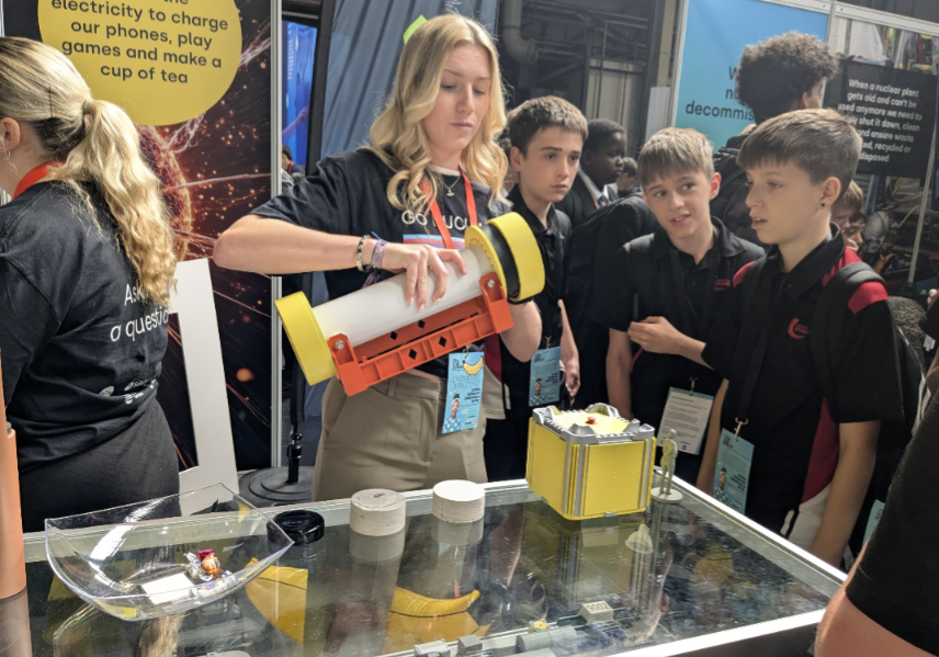 BigBangUKSTEM's tweet image. Find out more about the @NDAGovUK, take the banana challenge and explore energy, power and more at The #BigBangFair!