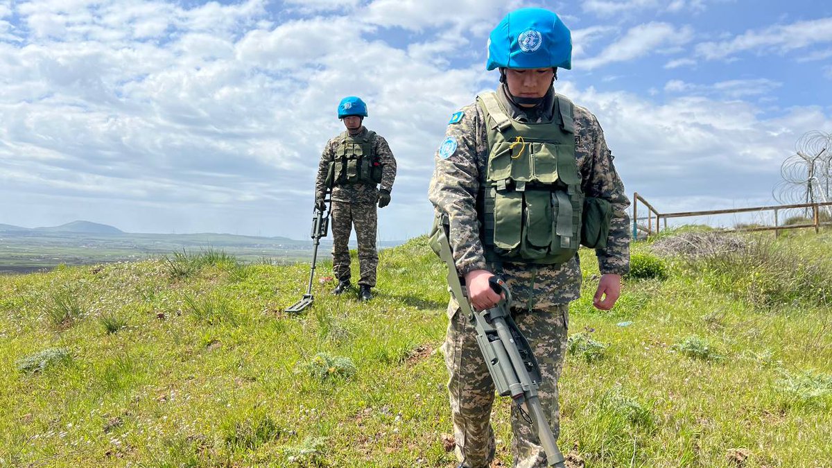 Today, #UNDOF reached a major milestone of rendering safe 500 UXOs in our Area of Operation thus far in 2025. UNDOF continues to conduct its mandate to Observe, Monitor &amp; Report against the 1974 Disengagement Agreement &amp; to ensure a Safe &amp; Secure environment for all in the #Golan