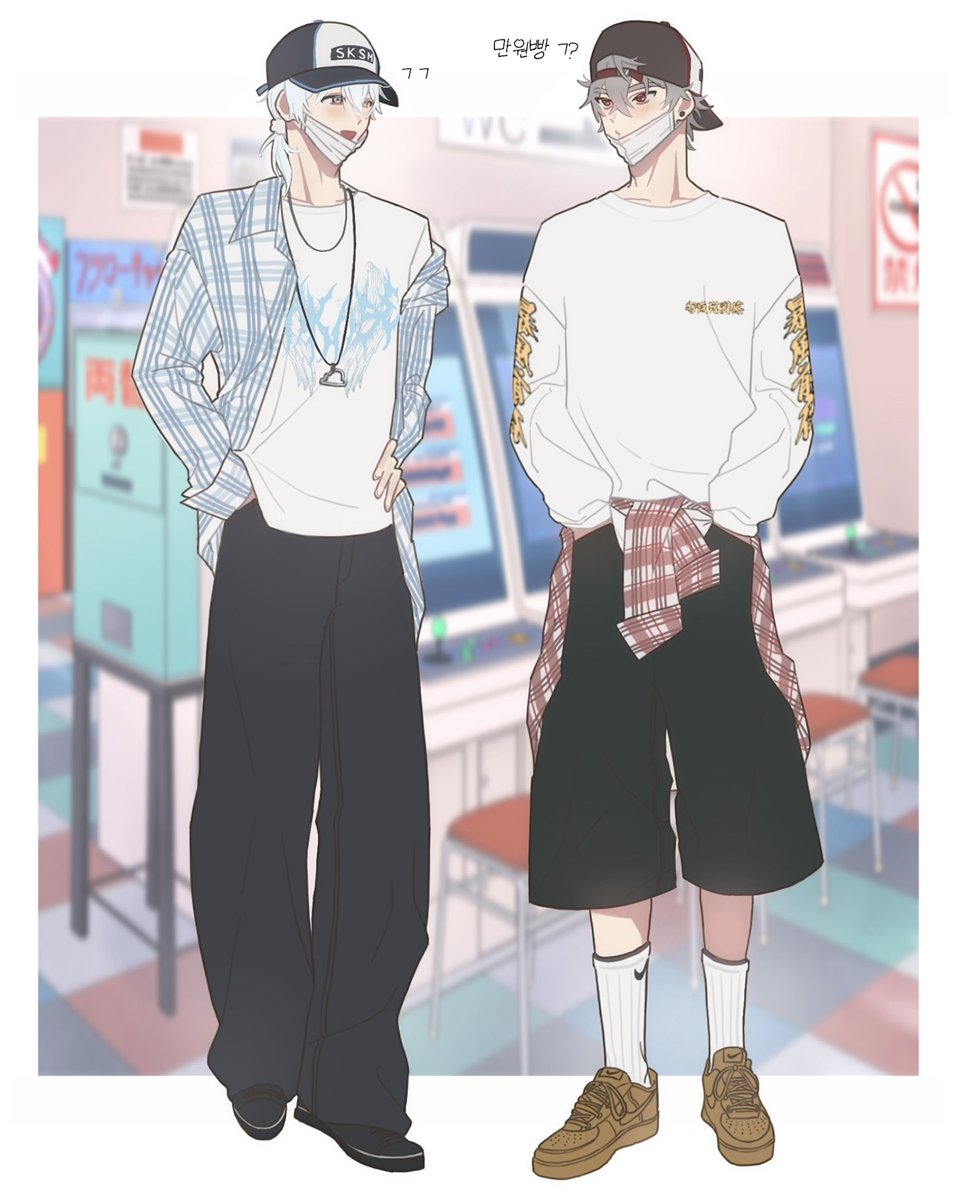 #요즘양키그림 #요즘해커그림 

피방즈 오락실가면 내기하면서 놀 것 같아요🎮