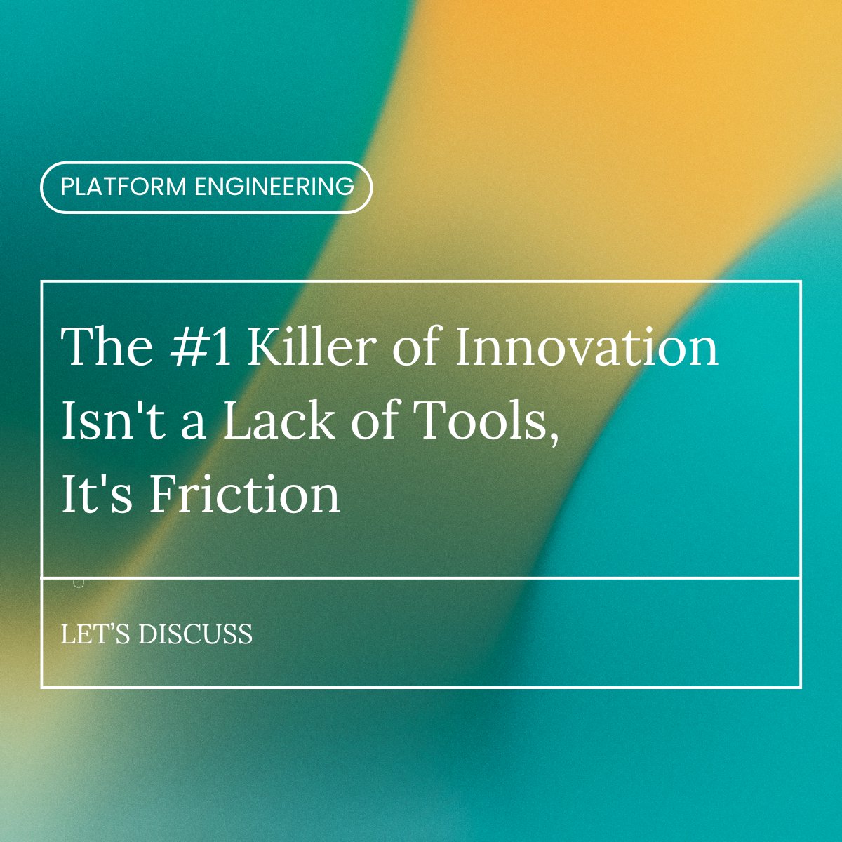 Sebastian Scheele (@sscheele) on Twitter photo Too many tools = too much friction. That’s the real killer of dev productivity.
We hire smart engineers to build, then bury them in IaC, security configs & endless CLIs.
The fix? Platforms that reduce thinking, not enforce tools.
What’s slowing your devs down?👇 Too many tools = too much friction. That’s the real killer of dev productivity.
We hire smart engineers to build, then bury them in IaC, security configs & endless CLIs.
The fix? Platforms that reduce thinking, not enforce tools.
What’s slowing your devs down?👇