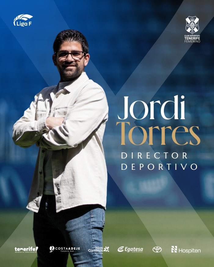 Costa Adeje Tenerife Egatesa (@udcatenerife) on Twitter photo 🤍💙 |OFICIAL|
Jordi Torres, nuevo director deportivo del del CD Tenerife Femenino 🧩
El profesional catalán aterriza en la isla con una consolidada trayectoria en el fútbol femenino español procedente de la SD Eibar 👏🏽
#CDTFemenino #CostaAdejeTenerife <a href="/CDTOficial/">CD Tenerife 🏴</a> 🤍💙 |OFICIAL|
Jordi Torres, nuevo director deportivo del del CD Tenerife Femenino 🧩
El profesional catalán aterriza en la isla con una consolidada trayectoria en el fútbol femenino español procedente de la SD Eibar 👏🏽
#CDTFemenino #CostaAdejeTenerife <a href="/CDTOficial/">CD Tenerife 🏴</a>