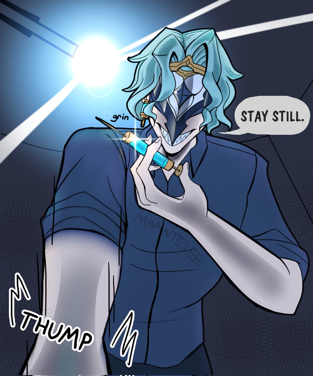 Time for your daily dosage.

#dottore #Genshinimpact #Fatui #Harbinger #syringe