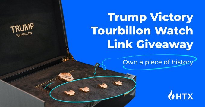 ボス-NFT ALL CHAIN GIVEAWAY🇯🇵⛩️ (@boss_nft__) on Twitter photo 🎖️ Own a Rare Symbol of Power — Courtesy of HTX
HTX is giving you the chance to own a legendary piece of history — 4 ultra-exclusive Trump Victory Tourbillon Watches are up for grabs. These are the exact same luxury timepieces presented to <a href="/justinsuntron/">H.E. Justin Sun 🍌</a> at the prestigious Trump 🎖️ Own a Rare Symbol of Power — Courtesy of HTX
HTX is giving you the chance to own a legendary piece of history — 4 ultra-exclusive Trump Victory Tourbillon Watches are up for grabs. These are the exact same luxury timepieces presented to <a href="/justinsuntron/">H.E. Justin Sun 🍌</a> at the prestigious Trump