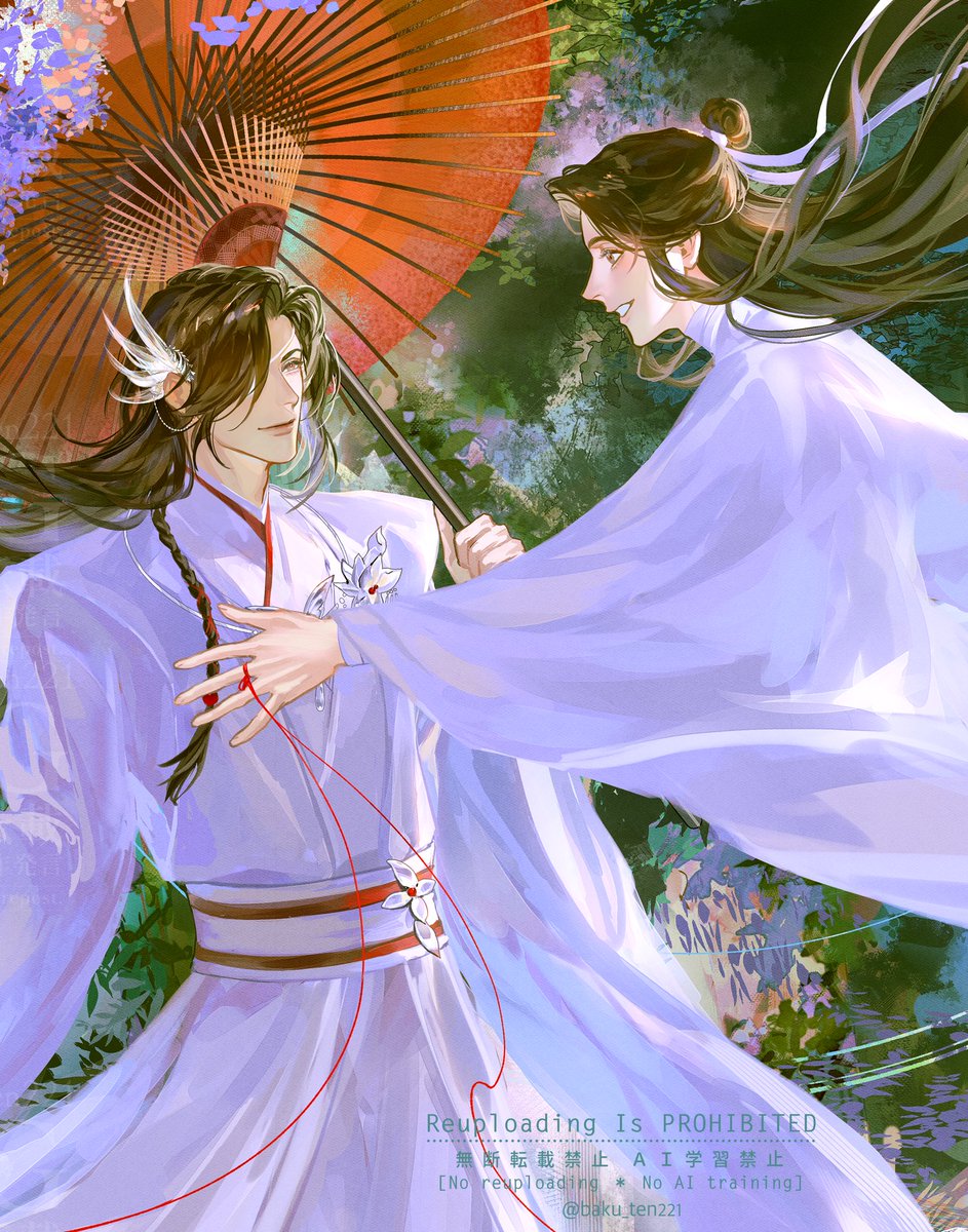 #TGCF

ちょっと拡大ver.
白いお衣装一回描いてみたかったんですよね～