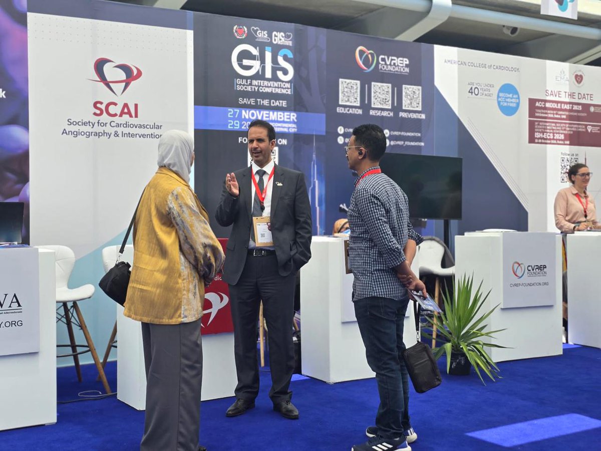 Gulf Intervention Society - GIS (@gisgulf) on Twitter photo ๐ค Networking Time @ CardioAlex 2025!
We were delighted to welcome our guests from CardioAlex at the GIS Booth โ a great opportunity to exchange experiences, share insights, and give them a sneak peek at our upcoming activities! ๐ฌ๐
#GISatCardioAlex #NetworkingTime #GIS2025 ๐ค Networking Time @ CardioAlex 2025!
We were delighted to welcome our guests from CardioAlex at the GIS Booth โ a great opportunity to exchange experiences, share insights, and give them a sneak peek at our upcoming activities! ๐ฌ๐
#GISatCardioAlex #NetworkingTime #GIS2025
