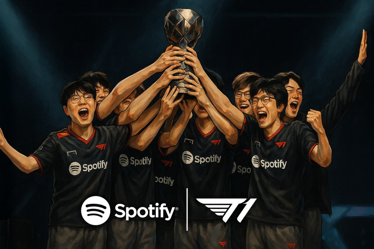 Michael Decker (@targetdecker) on Twitter photo Spotify has teamed up with South Korean esports powerhouse <a href="/T1/">T1 VALORANT</a> Entertainment & Sports in a multi-platform partnership that blends music, gaming, and K-culture like never before. 🎯
💥 At the heart of the collab is T1 Home Ground 2025, a three-day fan festival happening from July Spotify has teamed up with South Korean esports powerhouse <a href="/T1/">T1 VALORANT</a> Entertainment & Sports in a multi-platform partnership that blends music, gaming, and K-culture like never before. 🎯
💥 At the heart of the collab is T1 Home Ground 2025, a three-day fan festival happening from July