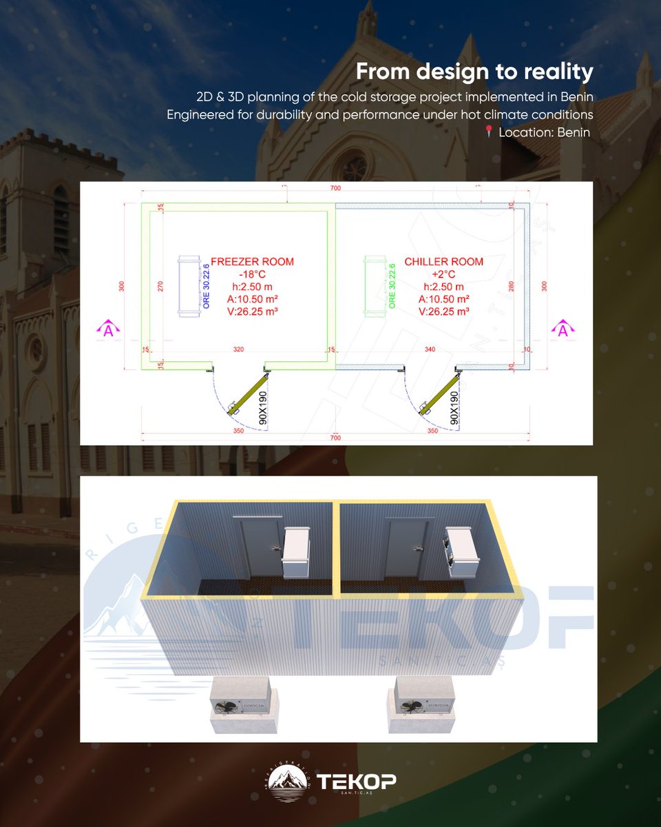 We successfully completed a turnkey chiller room and freezer room project for the Belgian Armed Forces in Benin.
🌍 Tekop – Delivering cooling solutions worldwide.
#Tekop #InternationalProjects #ColdStorage #Benin #BelgianArmy #TurnkeyProject #CoolingSolutions #Engineering