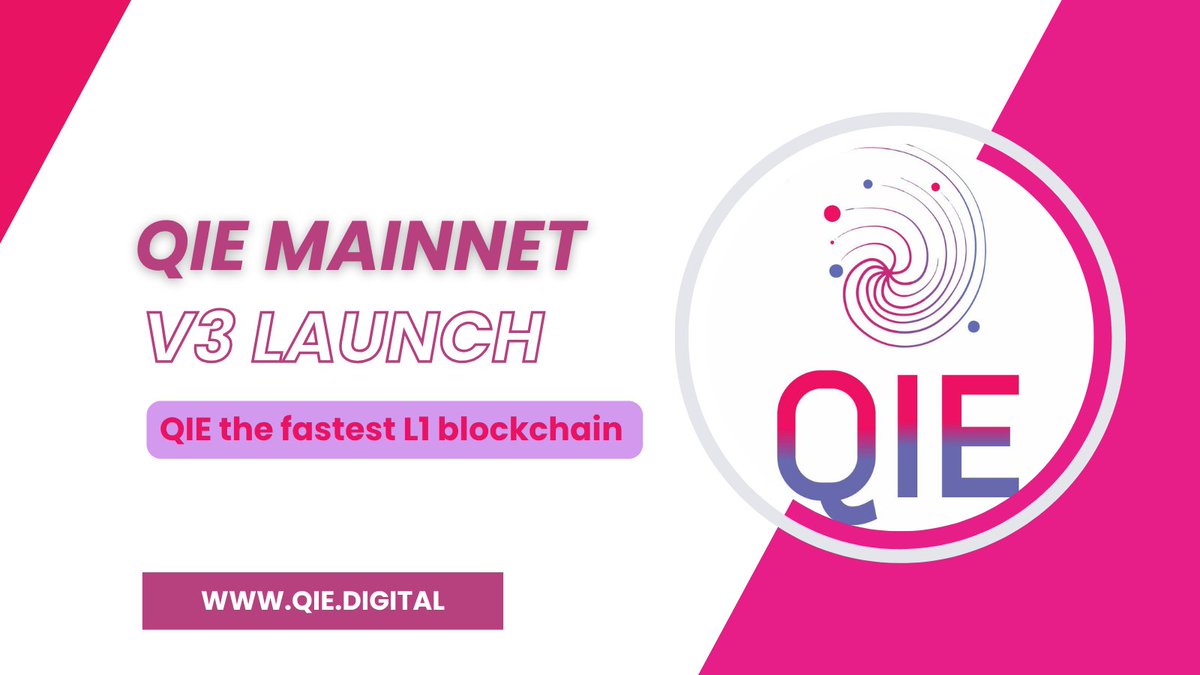 🚀 QIE Mainnet V3 Launch: A New Era of Performance and Interoperability!

We are thrilled to announce the upcoming launch of QIE Mainnet V3 — a major upgrade that marks a bold evolution in our blockchain journey. As QIE continues to push boundaries, this transition signals a