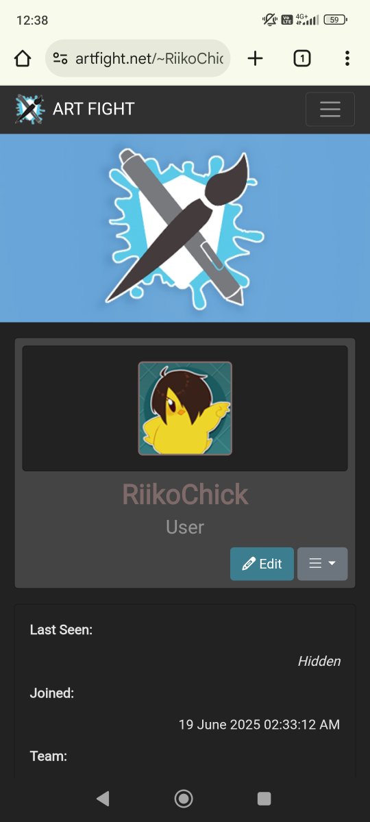 ChickRiiko's tweet image. Guess who joined Art Fight?? 👀 It's my first time taking part in it so I'm both excited and terrified!! Follow me my guys ✌️ #artfight2025
artfight.net/~RiikoChick