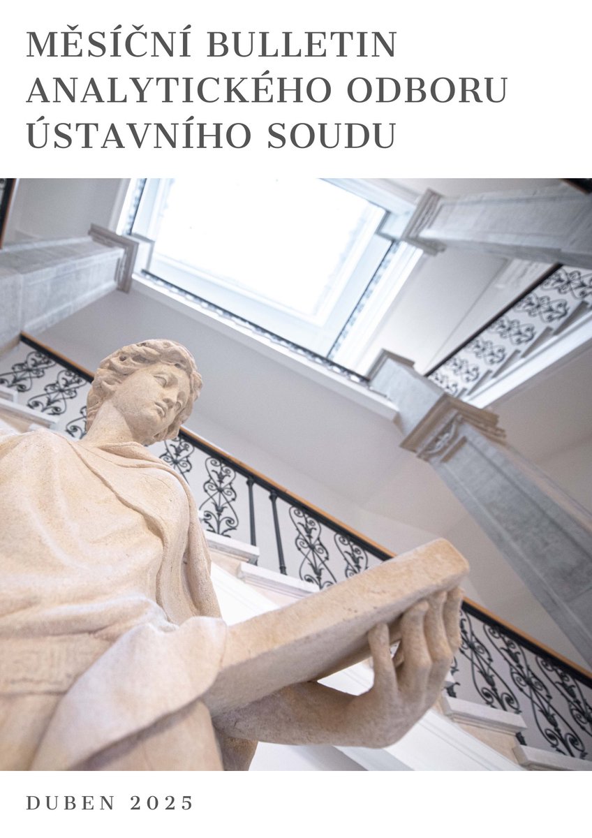 usoud_official's tweet image. Už jste se seznámili s novým Bulletinem Ústavního soudu?
Pravidelný informační magazín obsahuje kromě abstraktů kompletní nálezové judikatury Ústavního soudu také anotace rozhodnutí vrcholných soudů ze zahraničí včetně anotací rozhodnutí ESLP a SDEU.
👉🏼 1url.cz/qJH0t