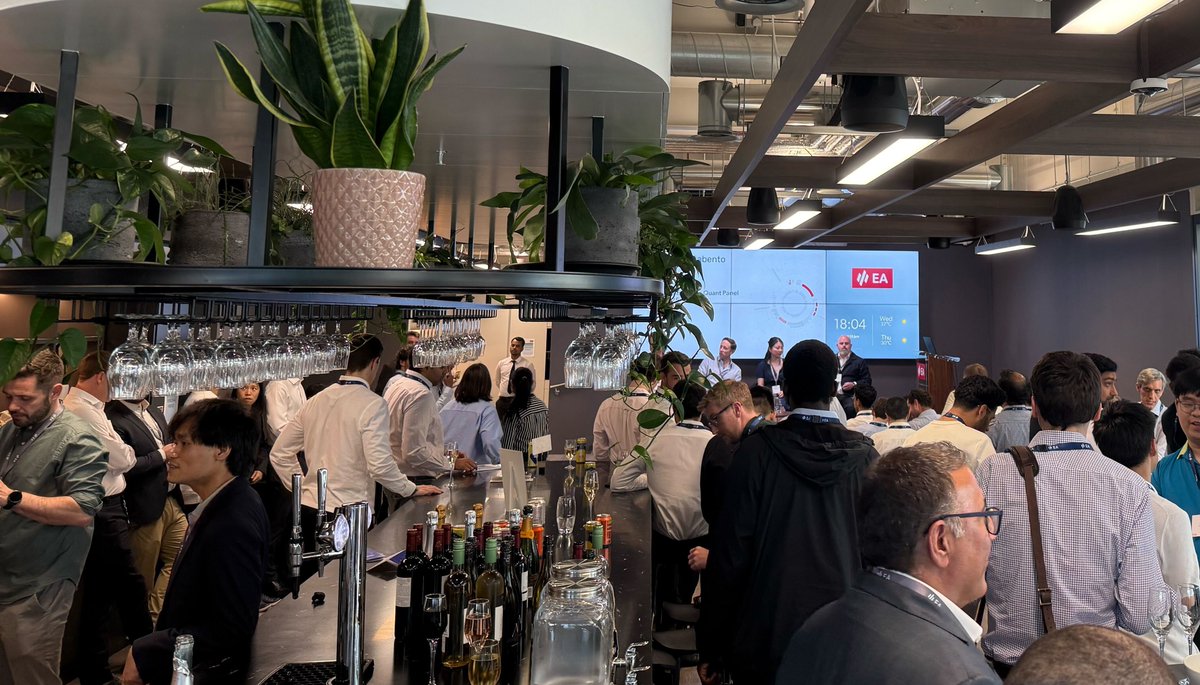 EnergyAspects's tweet image. Last night, we co-hosted an incredible evening with @DatabentoHQ in our London office. This exclusive event was filled with conversation on the trends and challenges shaping the commodities trading industry. A huge thank you to everyone who joined us and made the event memorable!