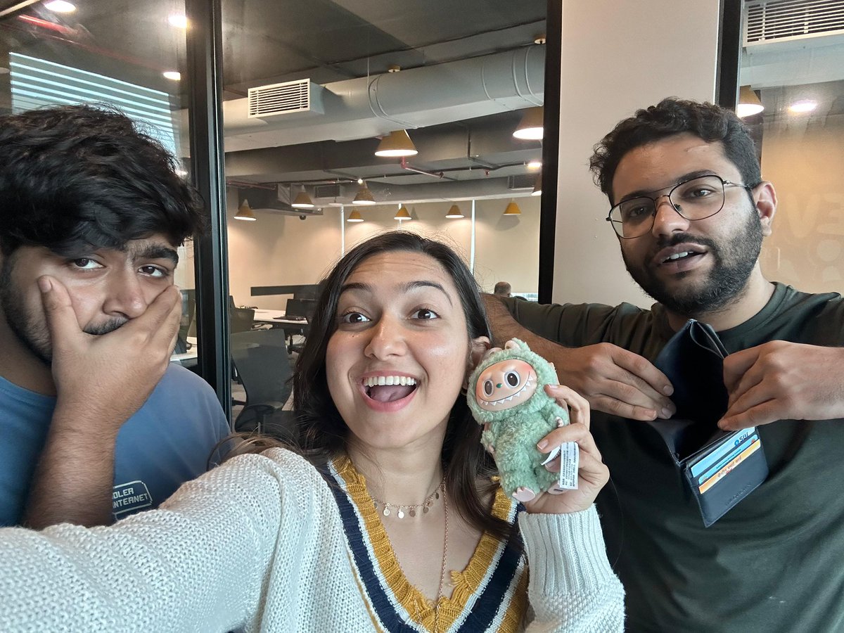 Emptied the finance team’s pockets for a labubu giveaway